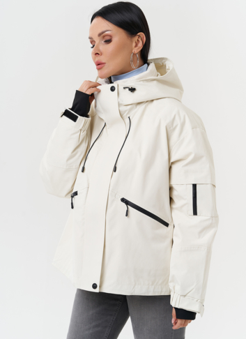 Двойная утепленная куртка с капюшоном