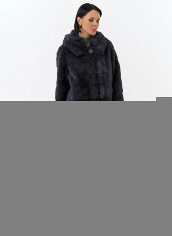 Куртка из меха норки с капюшоном